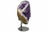 Amethyst Geode Section With Metal Stand - Uruguay #153599-5